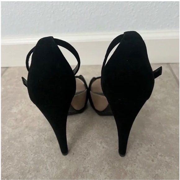 Hermes heels velvet and leather - Picture 3 of 4